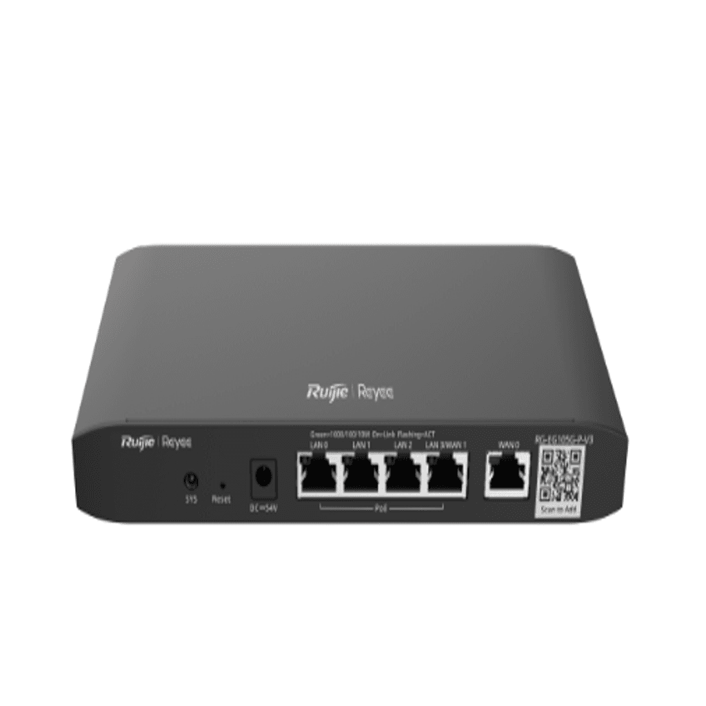Router Ruijie Reyee RG-EG105G-P-V3 PoE Cloud | 5 Puertos Gigabit | Multi-WAN Gateway Empresarial