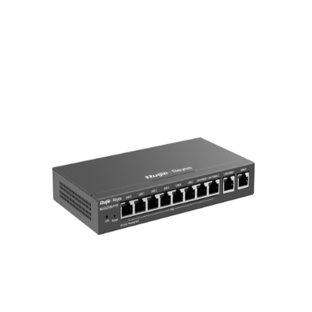 Router Ruijie Reyee RG-EG210G-P-V3 PoE Cloud | 10 Puertos Gigabit | Multi-WAN Gateway Empresarial