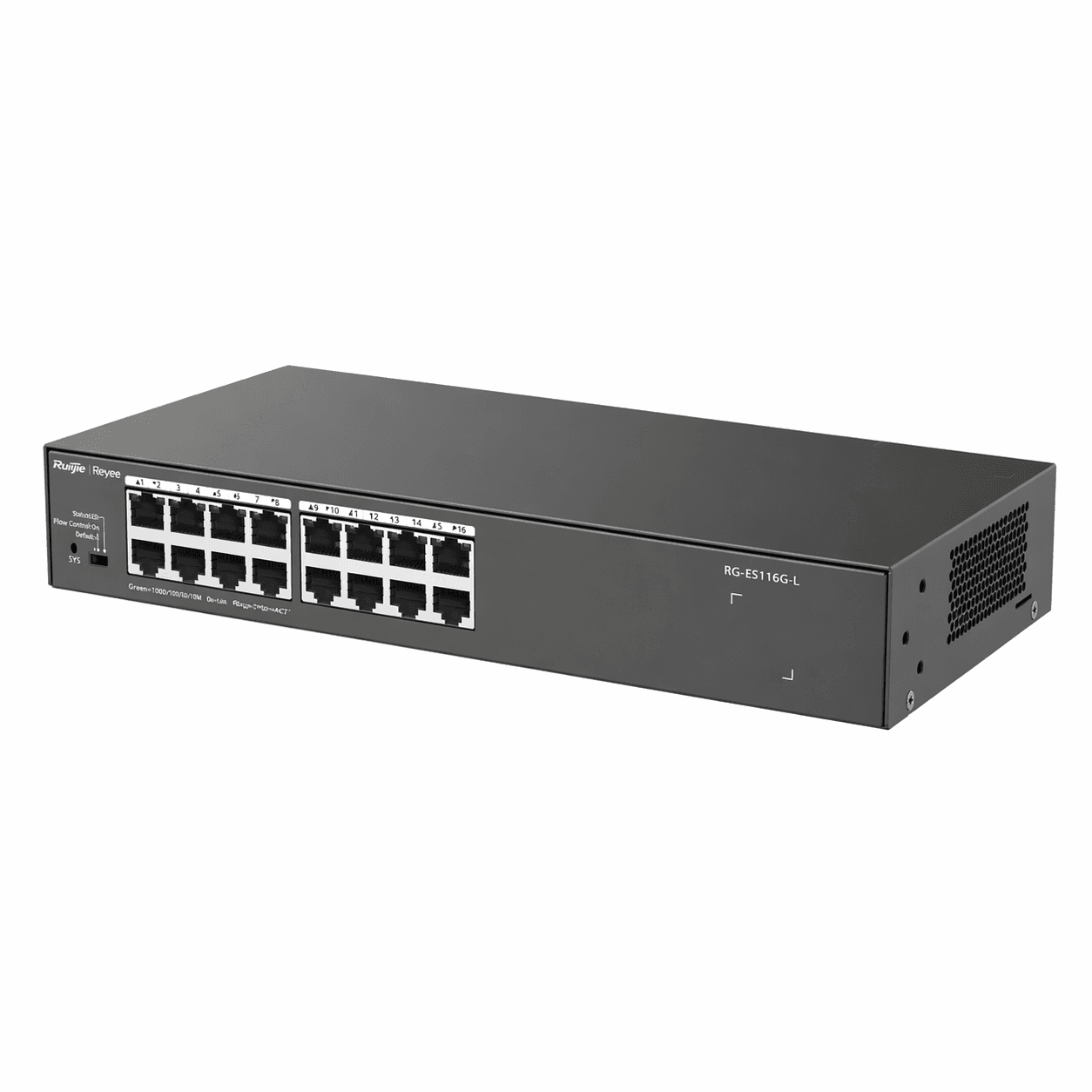 Switch Ruijie Reyee RG-ES116G-L 16 Puertos Gigabit | No Gestionado | Alto Rendimiento