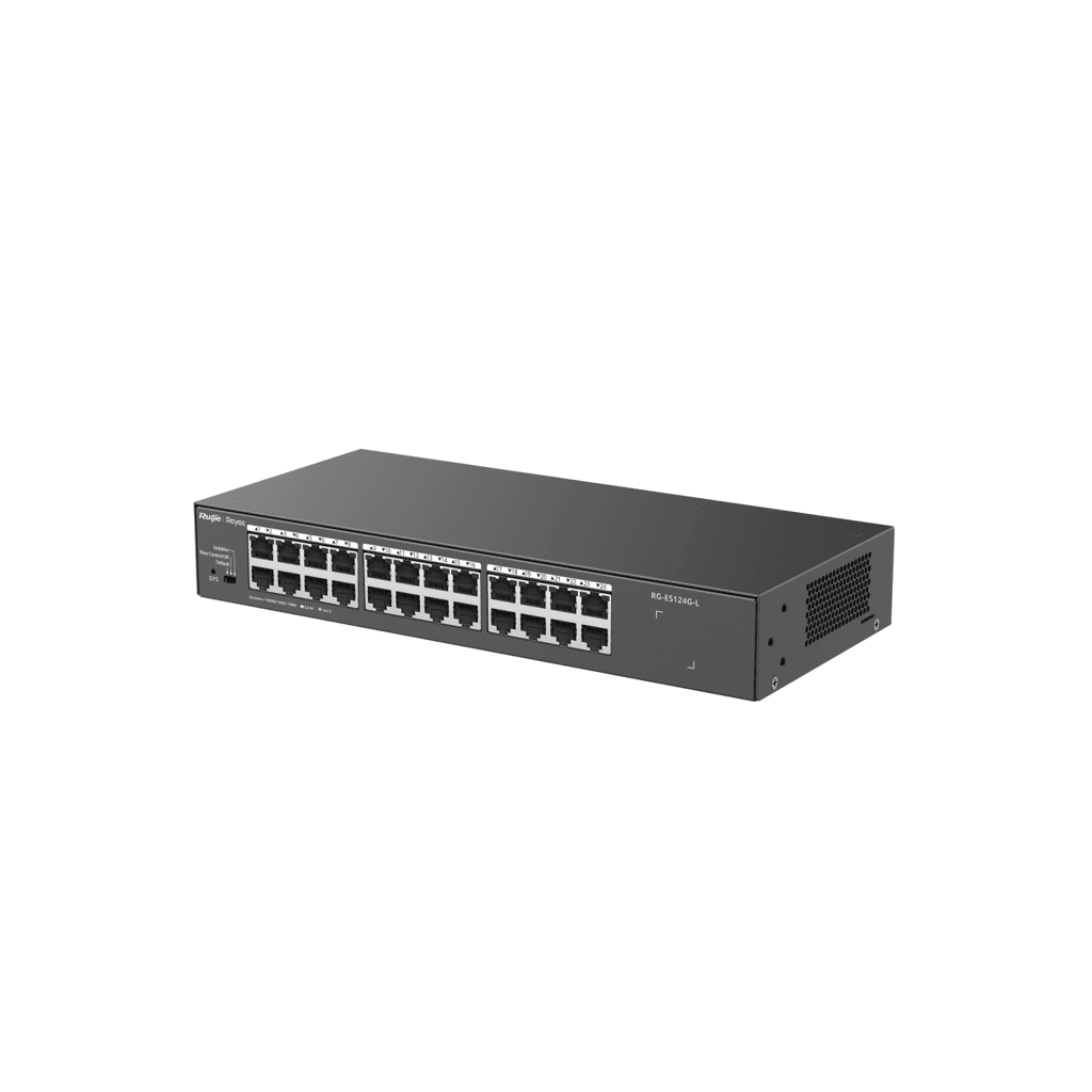 Switch Ruijie Reyee RG-ES124G-L 24 Puertos Gigabit | No Gestionado | Alto Rendimiento Empresarial