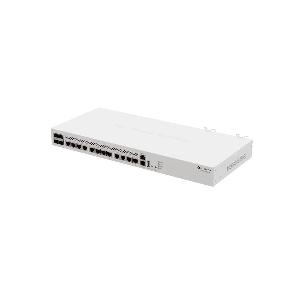 Router MikroTik CCR2116-12G-4S+ Cloud Core 12 Puertos Gigabit + 4 SFP+ 10G | Alto Rendimiento ISP