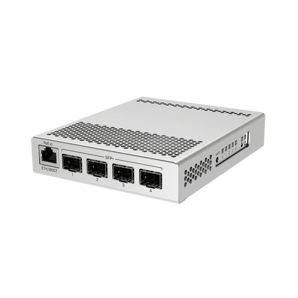 Switch MikroTik CRS305-1G-4S+IN 4 Puertos SFP+ 10G + 1 Gigabit | Cloud Router Switch Compacto