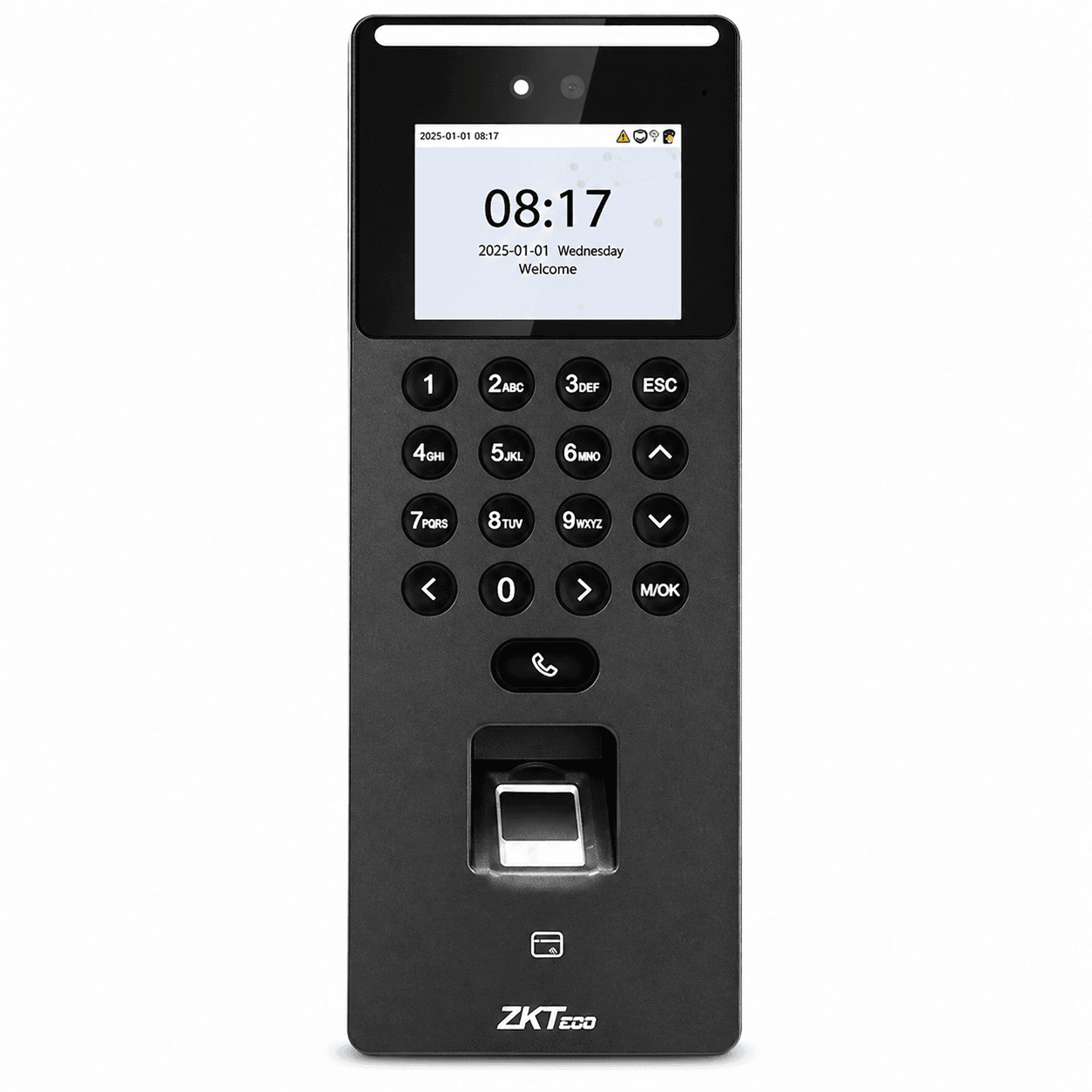 ZKTeco SenseFace 2A | Checador Biométrico Facial con IA para Asistencia y Control de Acceso