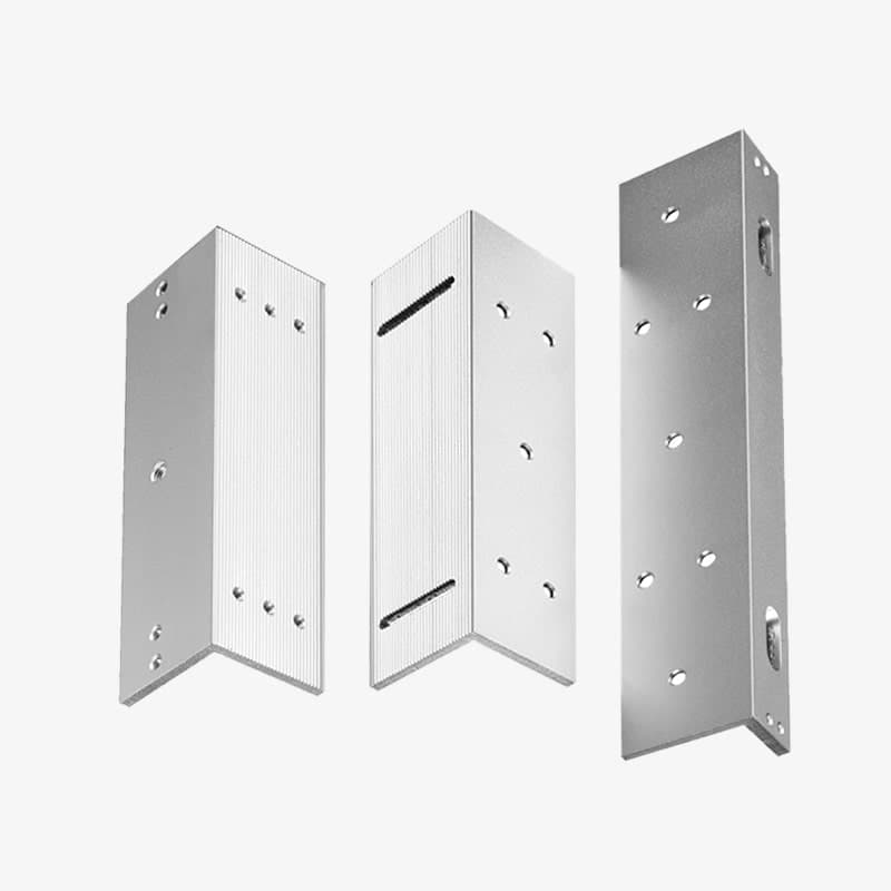 ZKTeco LMB-180U | Soporte Tipo U para Cerraduras Magnéticas 180kg (Puertas de Vidrio)