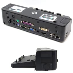 DOCKING STATION HP 90W 4XUSB-3.0 VGA DP DVI-D ETHERNET PS2 PUERTO SERIAL Y PARALELO NEGRO - imagen 1