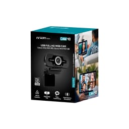 CAM. VID CONF. ARGOM ARG-WC-9140BK 1080P MICROFONO USB2.0 NEGRO - imagen 1