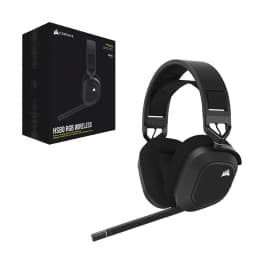 HEADSET AUDIFONOS CORSAIR HS80 WIRELESS PREMIUM GAMING HEADSET WITH SPATIAL AUDIO CARBON - imagen 2