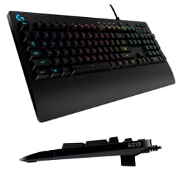 TECLADO LOGITECH GAMING G213 NEGRO RGB LIGHTSYNC USB RESISTENTE A SALPICADURAS - imagen 1