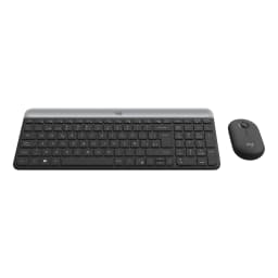 TECLADO-MOUSE COMBO LOGITECH MK470 GRAFITO SLIM WIRELESS USB PLUG AND PLAY - imagen 1