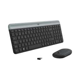 TECLADO-MOUSE COMBO LOGITECH MK470 GRAFITO SLIM WIRELESS USB PLUG AND PLAY - imagen 3