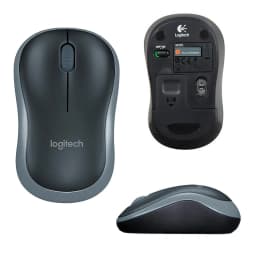 MOUSE LOGITECH M185 NEGRO-PLATEADO WIRELESS USB PLUG AND PLAY - imagen 1