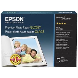 PAPEL EPSON PREMIUM GLOSSY BORDER LESS 4X6 100U - imagen 1