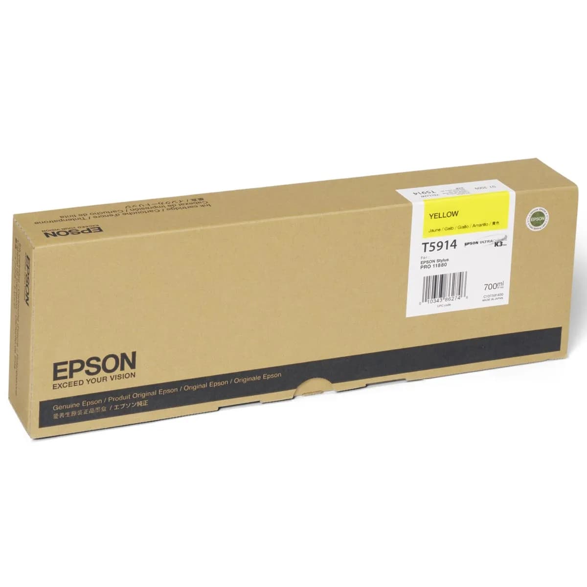 CARTUCHO EPSON T591400 STYLUS PRO 11880 AMARILLO 700ML