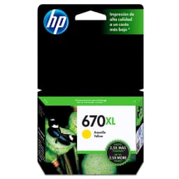 CARTUCHO DE TINTA HP 670XL AMARILLO - imagen 1