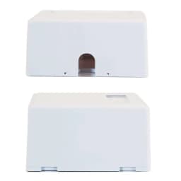 SURFACE MOUNT BOX 2 PORT BLANCO - imagen 1