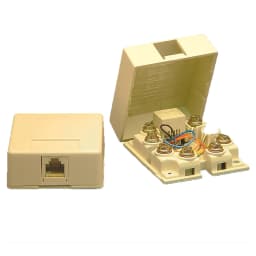 BISCUIT JACK SURFACE MOUNT 6P6C IVORY - imagen 1