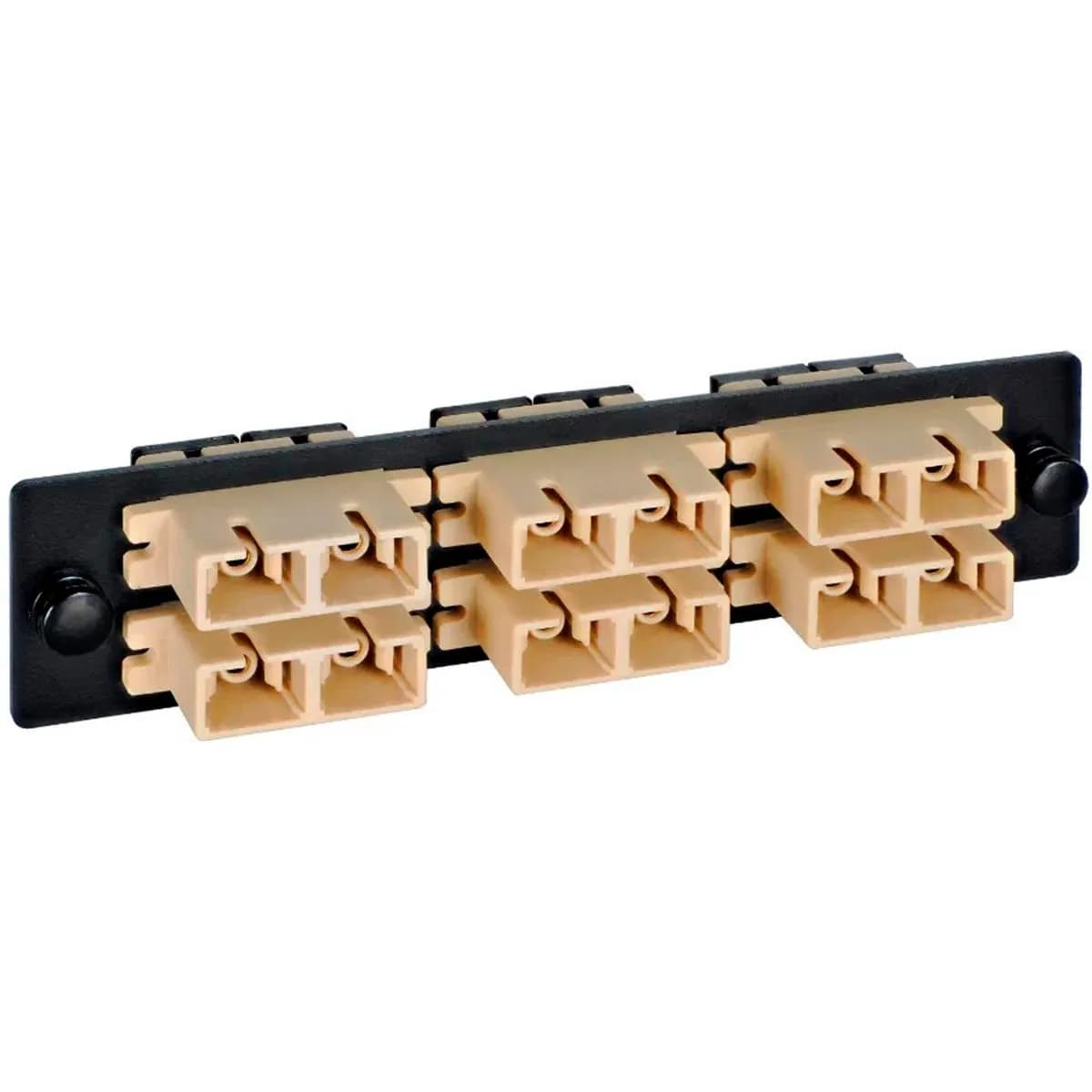 PANEL ADAPTER 6 PORT SC DUPLEX MM-SM NEGRO