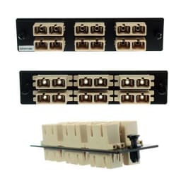 PANEL ADAPTER 6 PORT SC DUPLEX MM-SM NEGRO - imagen 1