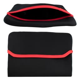 COBERTOR NOTEBOOK 14INC. NEGRO-ROJO - imagen 1
