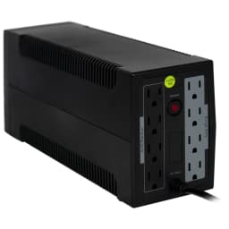 UPS QUASAD 1000VA 480W 8 OUTLETS 4UPS-4SURGE W-AVR I-359 LED-BUTTON - imagen 1
