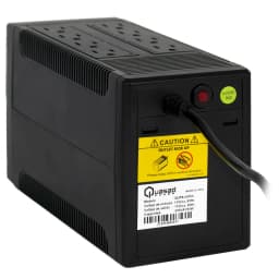 UPS QUASAD 500VA 250W 8 OUTLETS 4UPS-4SURGE W-AVR I-342 LED-BUTTON - imagen 1