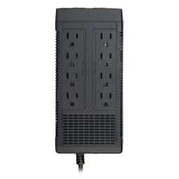 UPS QUASAD 500VA 250W 8 OUTLETS 4UPS-4SURGE W-AVR I-342 LED-BUTTON - imagen 2