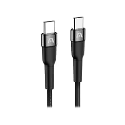 CABLE ARGOM CB-0047BK TYPE-C TO TYPE-C 65 W NYLON 1.8M BLACK - imagen 3