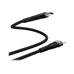 CABLE ARGOM CB-0049BK TYPE-C TO TYPE-C 100W NYLON BRAIDED DURA SPEED 1.8M BLACK - imagen 1