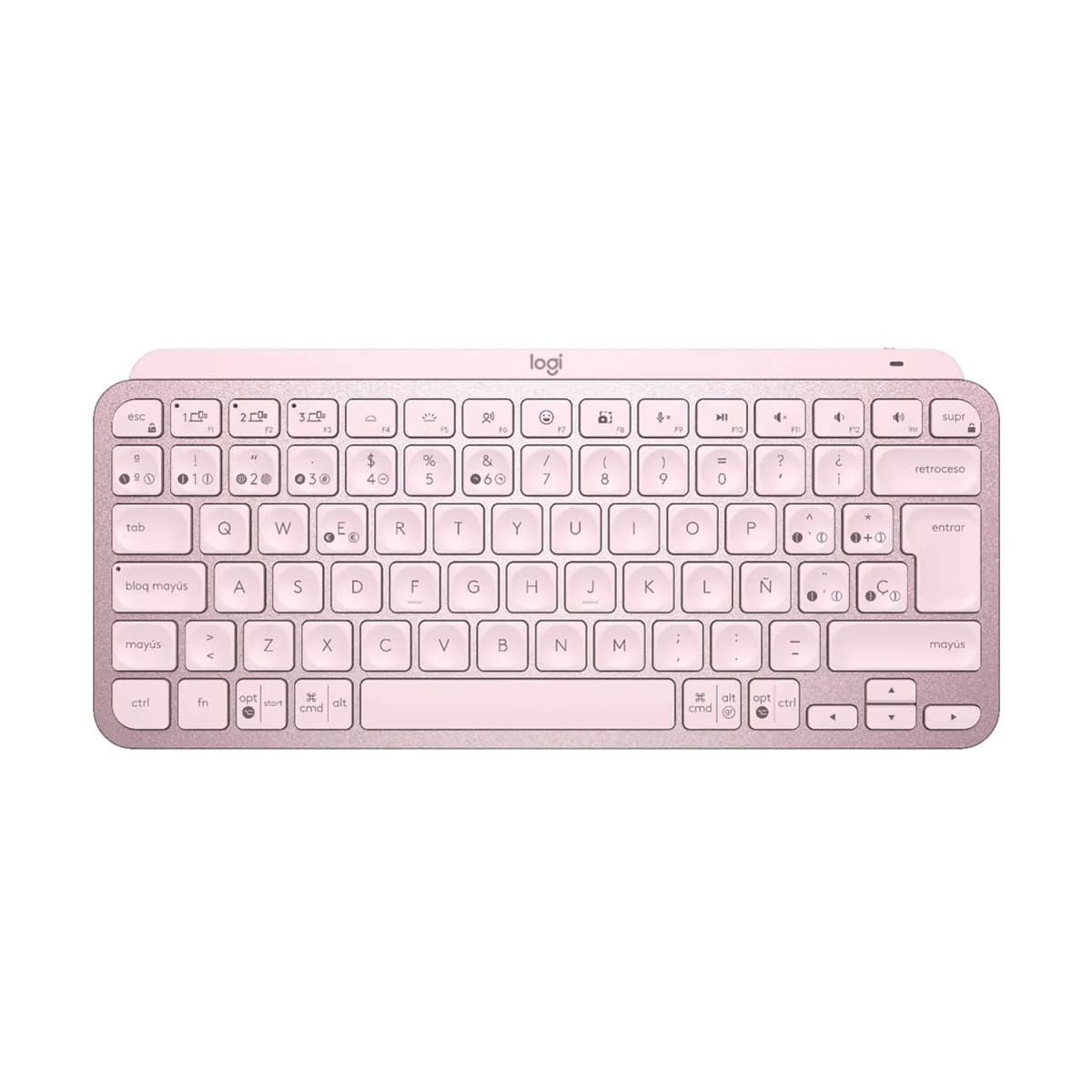 TECLADO LOGITECH MX KEYS MINI INALAMBRICO RF WIRELESSBLUETOOTH ROSA