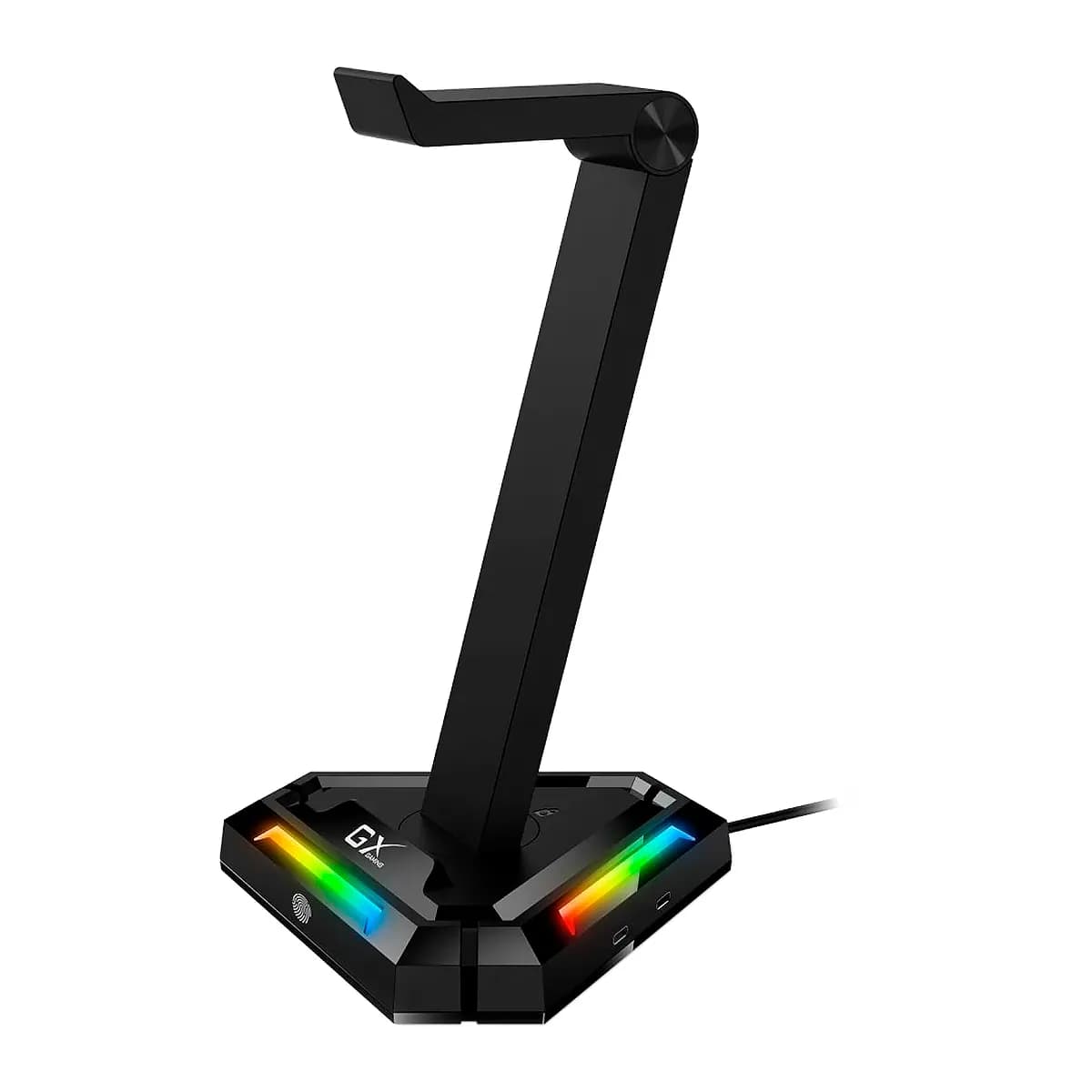 SOPORTE GENIUS PARA AURICULARES 2 PUERTOS USB A Y 2 PUERTOS USB BLACK