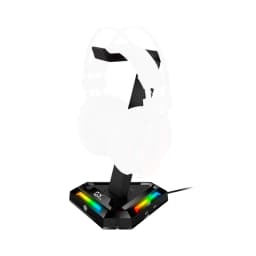 SOPORTE GENIUS PARA AURICULARES 2 PUERTOS USB A Y 2 PUERTOS USB BLACK - imagen 2