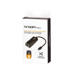 ADAPTADOR ARGOM TYPE C TO RJ45 15CM NEGRO - imagen 1