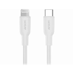 CABLE ARGOM SILICOM TYPE-C TO LIGHTNING 30W 1.8MTS DURA FLEX WHITE - imagen 1