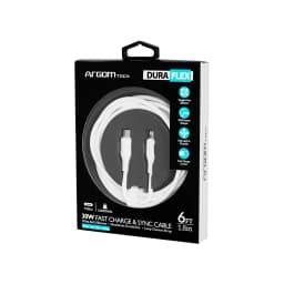 CABLE ARGOM SILICOM TYPE-C TO LIGHTNING 30W 1.8MTS DURA FLEX WHITE - imagen 2