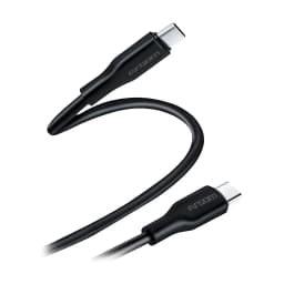 CABLE ARGOM DE SILICONA TYPE C TO TYPE C 65W 1.8MTS DURA FLEX BLACK - imagen 1