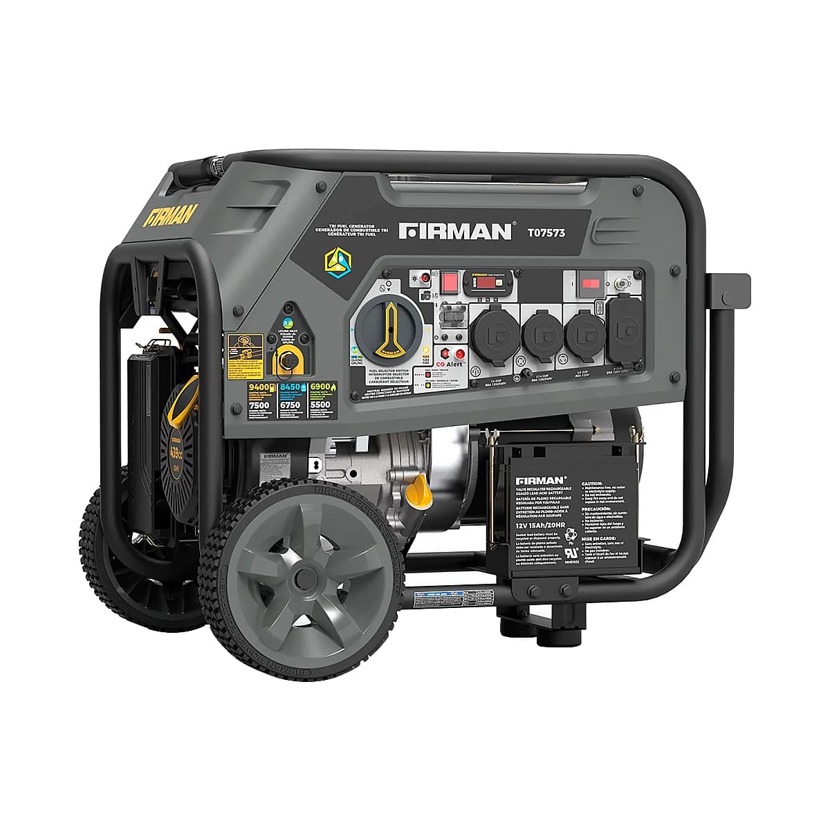 GENERADOR FIRMAN T07573 9400W GASOLINA-GAS-PROPANO 120-240V ARANQUE ELECTRICO