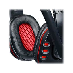 HEADSET ARGOM ARG-HS-0063 DYNAMIC STEREO CON MICROFONO NEGRO-ROJO USB 2.0 - imagen 1