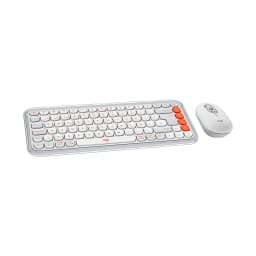 TECLADO LOGITECH BLUETOOH COMBO POP ICON INAL OFF WHITE - imagen 1