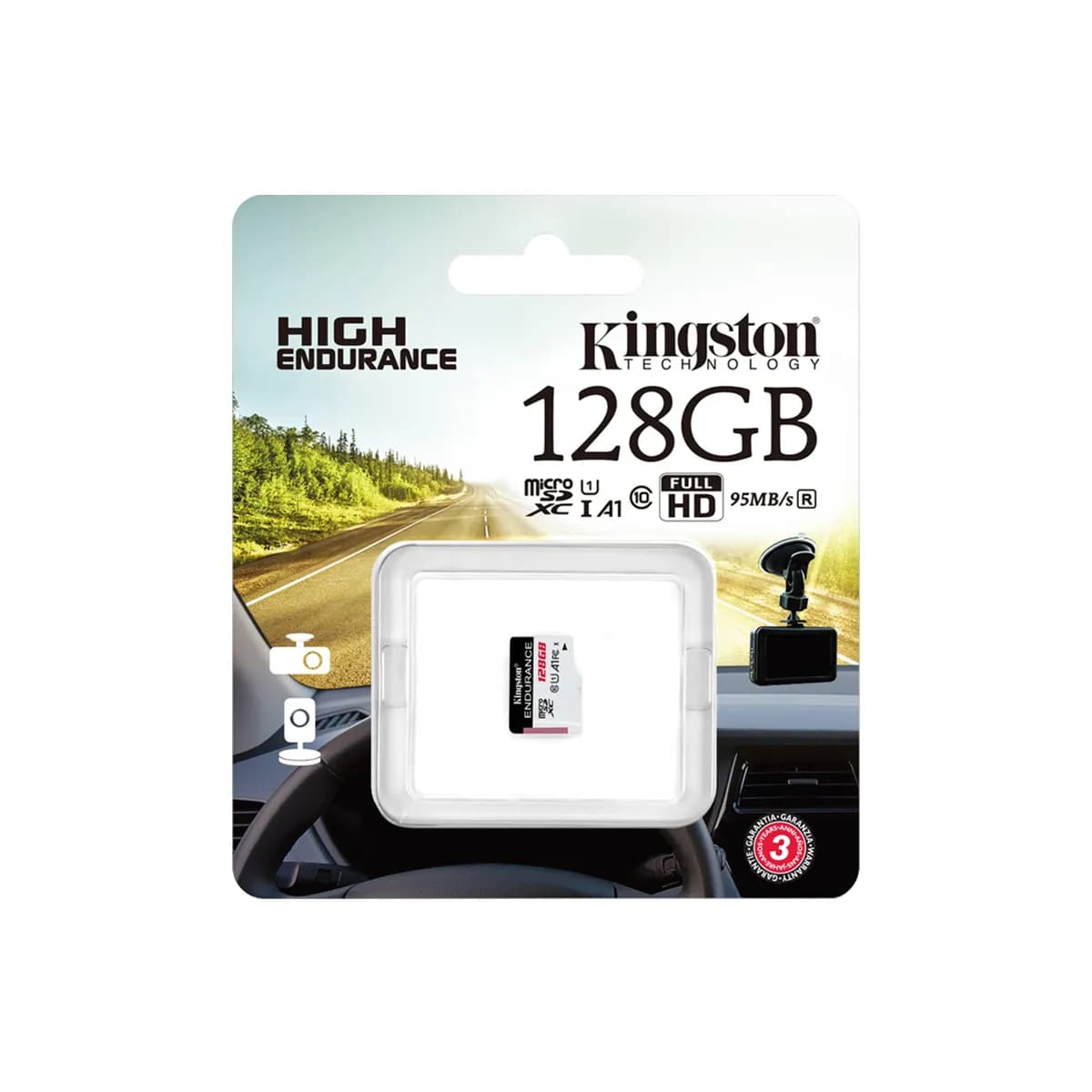 MICRO-SD KINGSTON SDXC 128GB ENDURANCE 95R45W C10 A1 UHS-I CARD