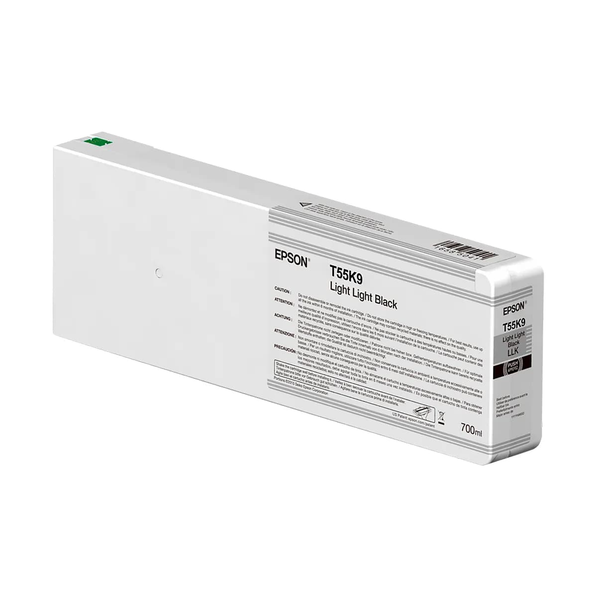 CARTUCHO EPSON SINGLEPACK LIGHT LIGHT BLACK T55K900 ULTRACHROME HDX-HD 700ML FOR SURCOLOR