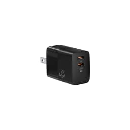 WALL CHARGER DUAL ARGOM VOLTA P5 GaN II 45W CARGA RAPIDA 2 CONT. TYPE-C NEBRO - imagen 1
