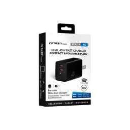 WALL CHARGER DUAL ARGOM VOLTA P5 GaN II 45W CARGA RAPIDA 2 CONT. TYPE-C NEBRO - imagen 2