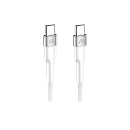 WALL CHARGER DUAL ARGOM VOLTA P40 FAST CHARGE 2 CONT. TYPE-C USB-A W-CABLE BLANCO - imagen 1
