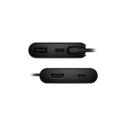 Adaptador Dell multipuerto USB-C 4en1 DA225 USB-A,2xUSB-C,HDMI Negro 1Y - imagen 3