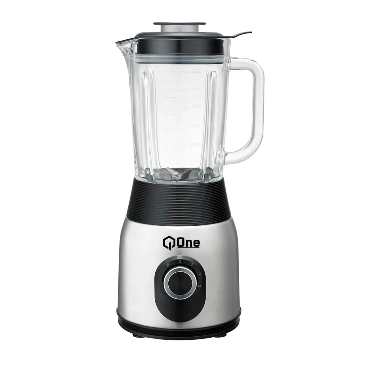 Licuadora Q-One 4 Veloc. Silver - Black