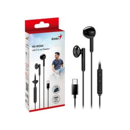 AUDIFONO CON MICROFONO GENIUS HS-M366 IN-EAR USB-C 360 Rotating Cllip Black - imagen 2