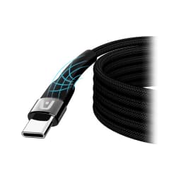CABLE ARGOM DURASPEED TYPE-C TO TYPE-C 240W ULTRA FAST CHARGE 1.8mts Black - imagen 1