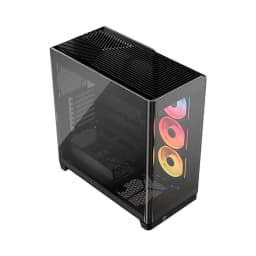 CASE CORSAIR ATX 4500X LX-R RGB iCUE LINK Panoramic Glass 2USB3.2 HD-Audio Mid-Tower Black - imagen 1