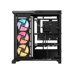 CASE CORSAIR ATX 4500X LX-R RGB iCUE LINK Panoramic Glass 2USB3.2 HD-Audio Mid-Tower Black - imagen 2