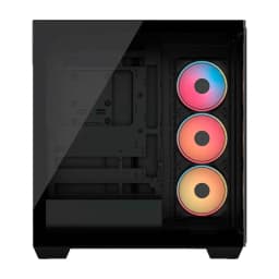 CASE CORSAIR ATX 3500X LX-R RGB iCUE LINK Panoramic Glass 2USB3.2 HD-Audio Mid-Tower Black - imagen 1
